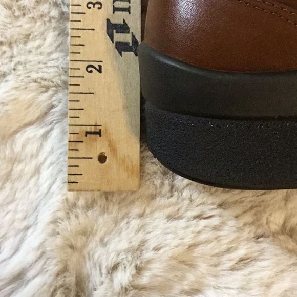 ECCO Camel Brown Leather Shock Point Loafers Comfort Walking Shoes 38 - Picture 8 of 15